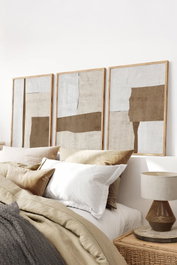 Wallity Conjunto de 3 Pinturas Decorativas Enmarcadas 50x70 cm